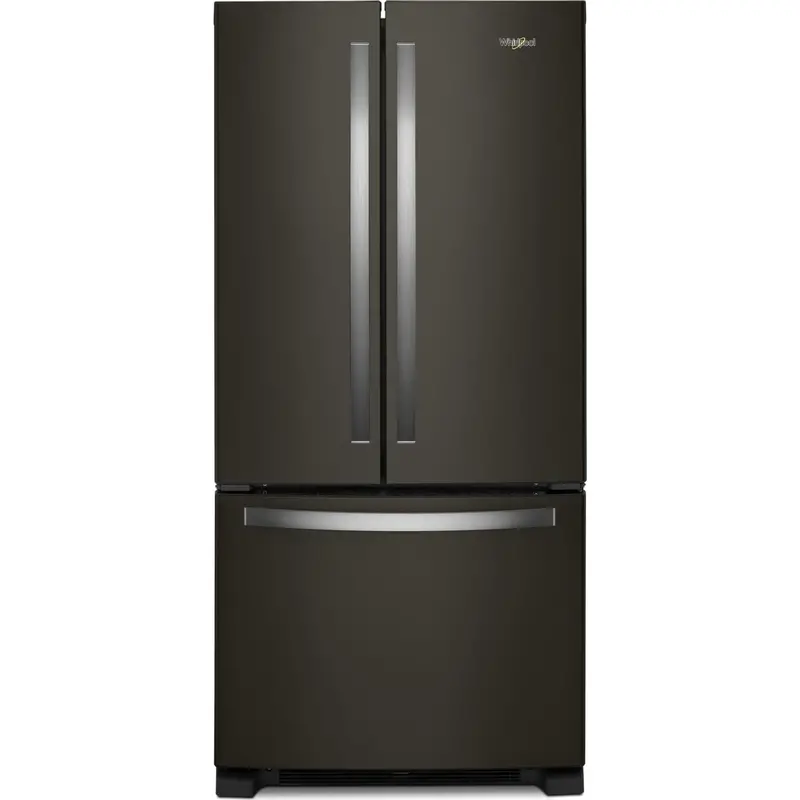 Whirlpool Black Stainless French Door Refrigerator – 22 Cu. Ft., 33" Wide (Wrff5333Pv) 1