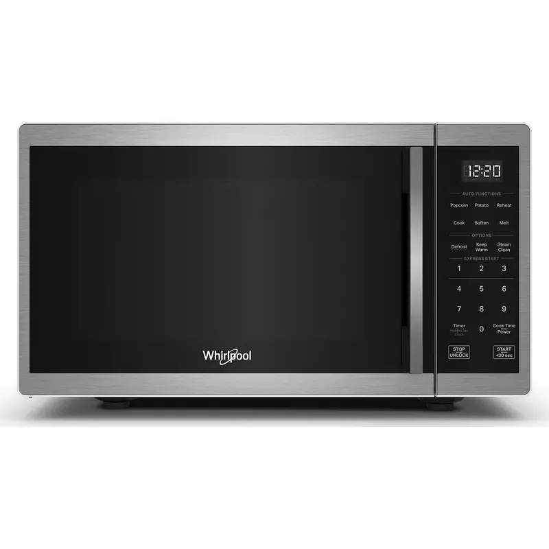 Whirlpool Countertop Microwave – 0.9 Cu. Ft., 900W, Steam Clean, Stainless Steel 1