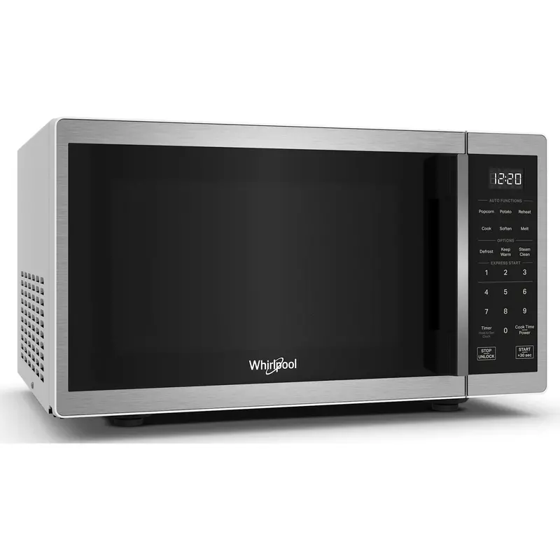 Whirlpool Countertop Microwave – 0.9 Cu. Ft., 900W, Steam Clean, Stainless Steel 2