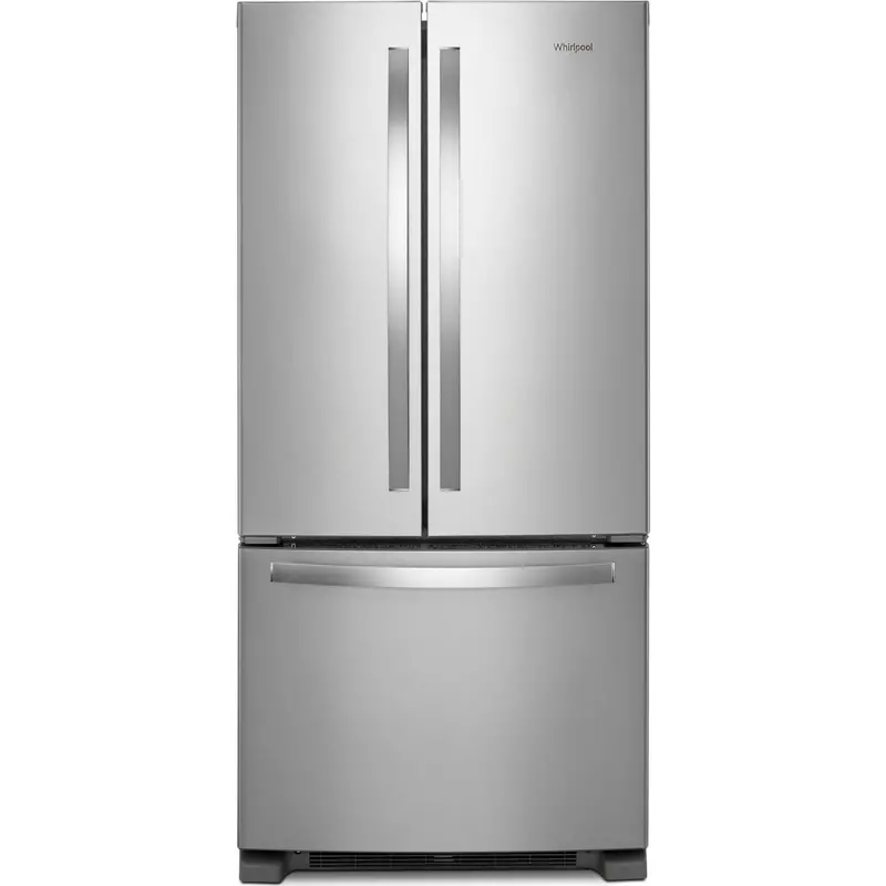 Whirlpool French Door Refrigerator – 33" Wide, 22 Cu. Ft., Fingerprint-Resistant Stainless Steel (Wrff5333Pz) 1
