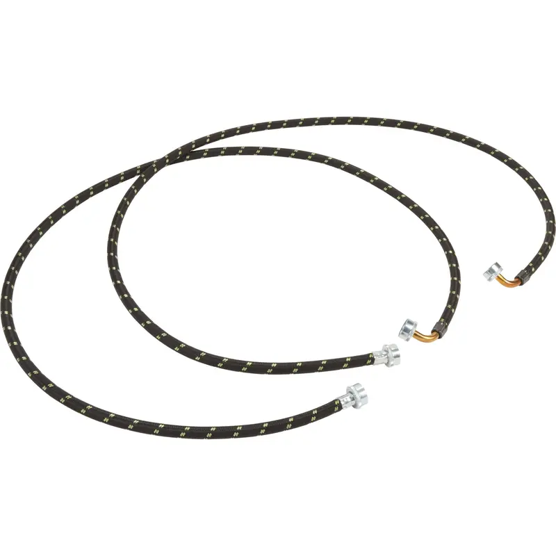 Whirlpool Heavy-Duty Braided Supply Hoses – 6-Foot, 1700 Psi, 90° Elbow (2-Pack) 1