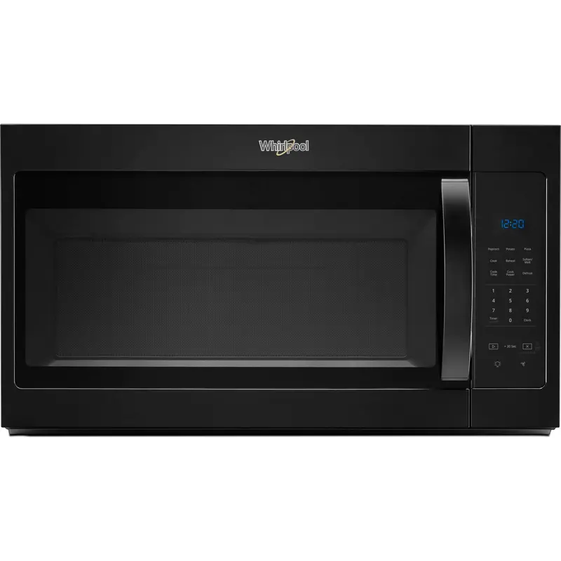 Whirlpool Microwave Hood Combo – 1.7 Cu. Ft., Black, Touch Controls, Ventilation System 1