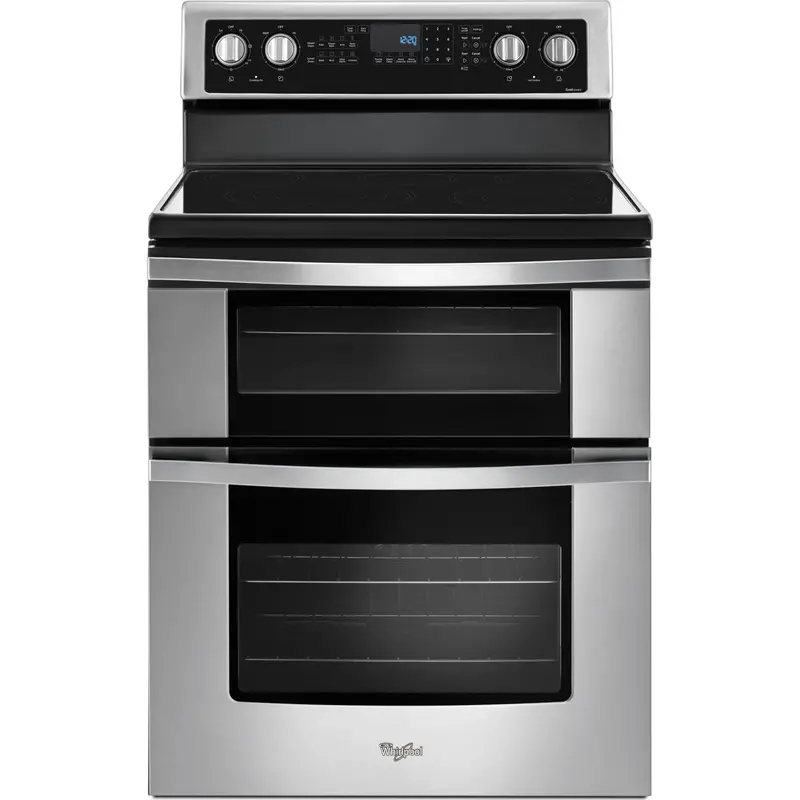 Whirlpool Stainless Steel Double Oven Range – 6.7 Cu. Ft. With True Convection (Ywge745C0Fs) 1