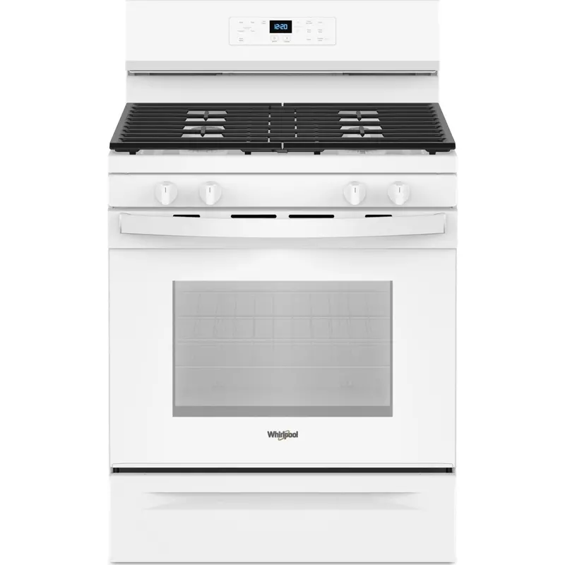 Whirlpool Wfgs3530Rw 30-Inch Gas Range – Self-Cleaning, No-Preheat Mode, White Appliance 1