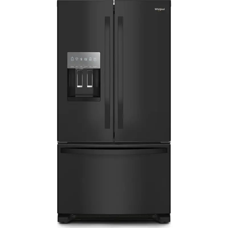 Whirlpool Wrff3436Rb – 36-Inch French Door Refrigerator With Bottom Mount Freezer, 20 Cu. Ft., Matte Black Finish 1