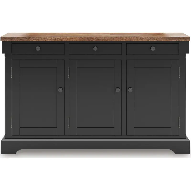 Wildenauer Farmhouse Buffet Cabinet With Wine Storage 1