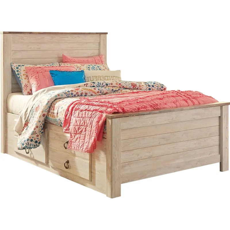 Willowton Platform Bed With Integrated Storage Drawers 2