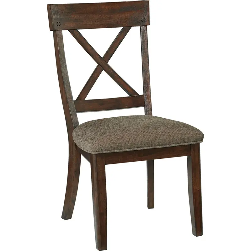 Windville Exclusive Upholstered Side Chair With Nailhead Trim 1