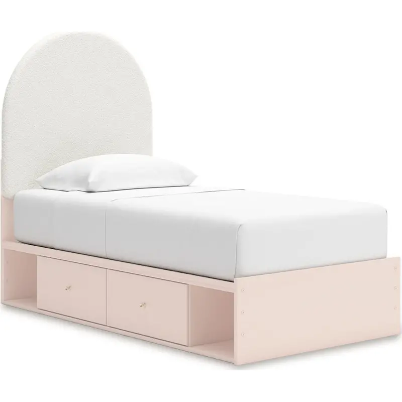 Wistenpine Twin Storage Bed With Under-Bed Drawers 1