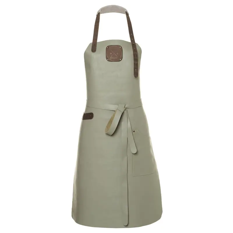 Witloft Olive Leather Comfort Apron For Women 1