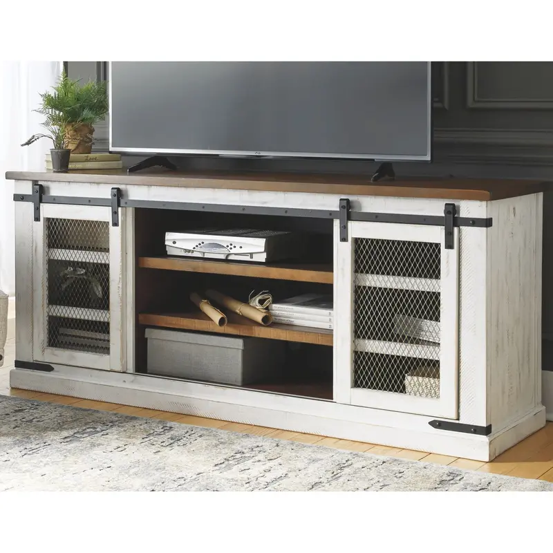 Wystfield Media Console Tv Stand With Adjustable Shelves 2