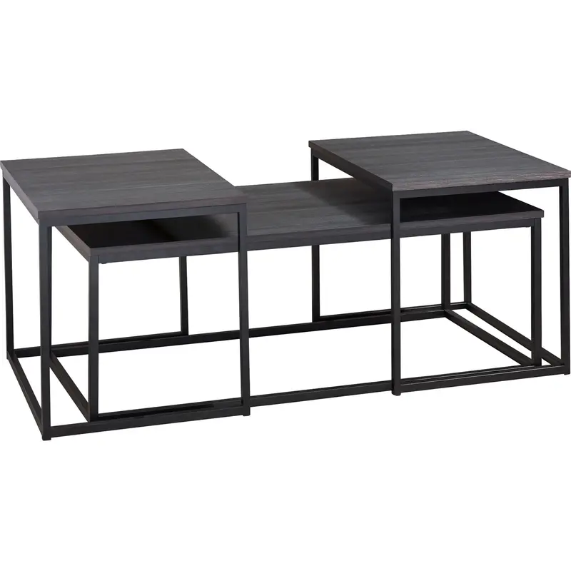 Yarlow Occasional Table Set – Three-Piece Nesting Collection For Small Spaces 1