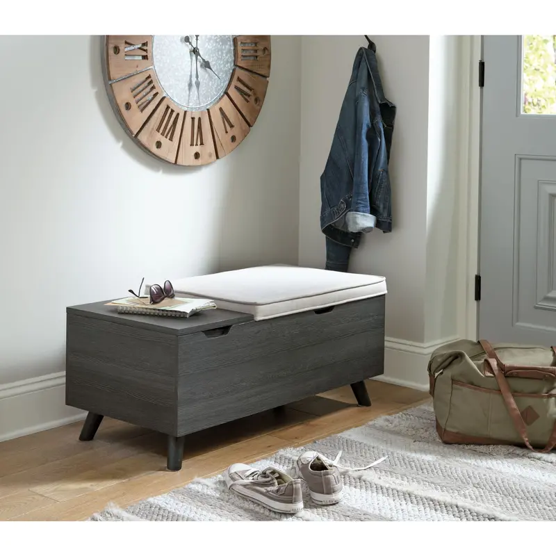 Yarlow Tufted Storage Bench – Entryway Or Foot-Of-Bed Use 2