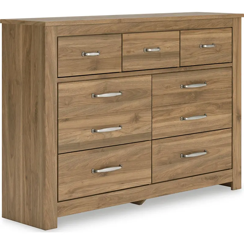 Zanbrook Wide Dresser – 6-Drawer Wood Bedroom Storage Unit With Soft-Close Glides 1