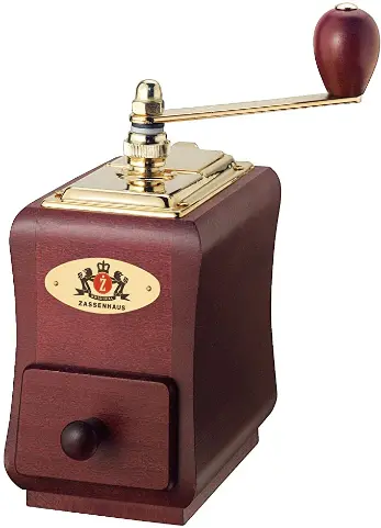 Zassenhaus Santiago Mahogany-Beech Coffee Grinder – Handcrafted Lever Mill 1