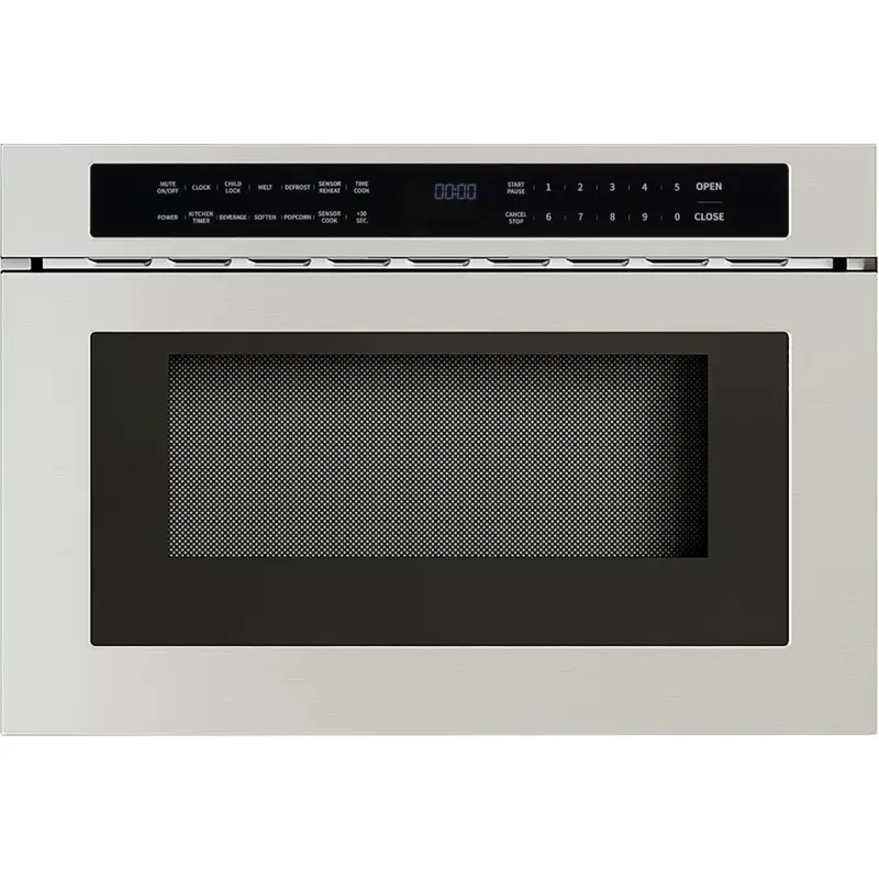 Zephyr 24-Inch Stainless Steel Microwave Drawer – Space-Saving Appliance 1
