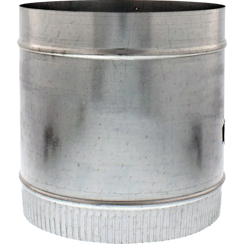 Zephyr Ak00049 Round In-Line Duct Damper – Silver Finish 1