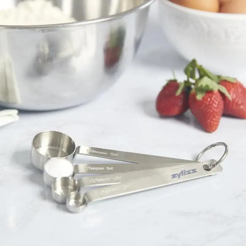 Zyliss Stainless Steel Measuring Spoon Set – Precision Scoops With Ergonomic Handles 2