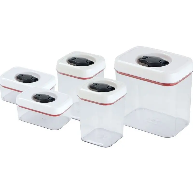 Zyliss Twist & Seal 5-Piece Airtight Container Collection – Space-Saving Set 1