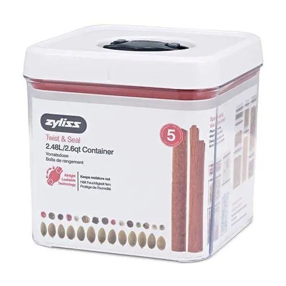Zyliss Twist & Seal Airtight Food Storage Jar – 2.48 Litres 1